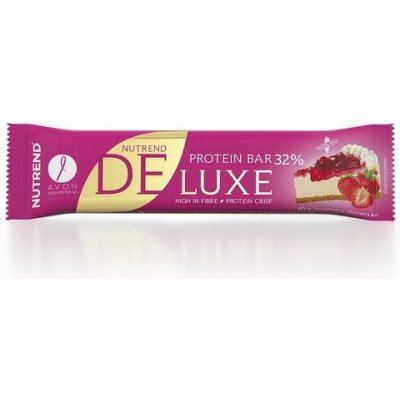 Nutrend Deluxe Protein Bar 60 g - jahodový cheesecake
