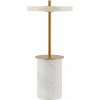 UMAGE Prenosná stojaca lampa ASTERIA MOVE 25 cm, biela, mramor