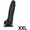 Strap-On-Me Sliding Skin Realistic Dildo Black XXL