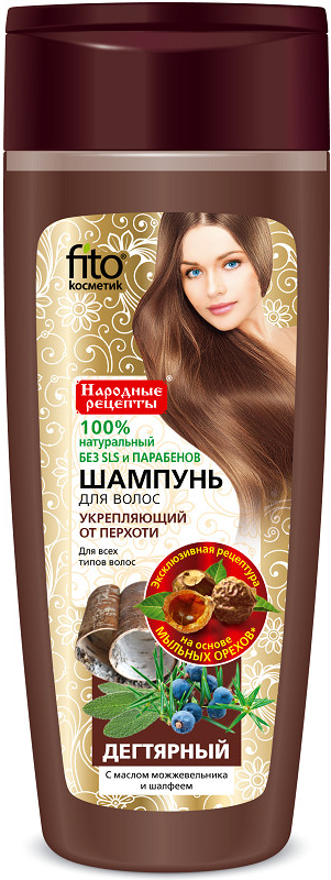 Fitokosmetik Dechtový šampón s brusnicovým olejom proti lupinám 270 ml