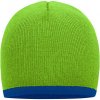 Myrtle beach Pletená čiapka s kontrastným okrajom MB7584 Lime Green one size