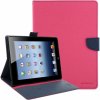 GOOSPERY puzdro s brúsenou textúrou pre iPad 2 / 3 / 4 - fuksiová - možnosť vrátiť tovar ZADARMO do 30tich dní