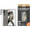 Bundle Hoops + Tvrdené sklo UWF + Hard Case D3O pre Samsung Galaxy S24 Ultra, transparentná