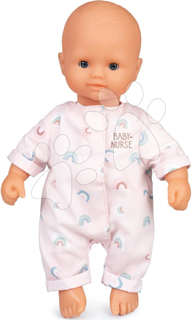 Smoby Natur Baby D\'Amour Baby Nurse mäkké telíčko v pastelových dupačkách 32 cm