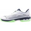 Pánska tenisová obuv Mizuno Wave Exceed Light 2 M White/Vintage Indigo EUR 44