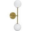 PR Home Sigma D nástenné svietidlo, zlatá/opálová farba, 2 svetlá 49 cm sklo - 3404902