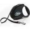 Flexi STYLE vodítko M do 25kg, 5m popruh – čierne