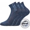 VoXX ADVENTURIK / Detské slabé ponožky, 3 páry - jeans melír 30-34