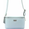 Dámska bledomodrá kožená ľadvinka crossbody