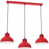 Luminex Luster na lanku SVEN 3xE27/15W/230V červená LU9227 + záruka 3 roky zadarmo + záruka 3 roky zadarmo