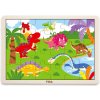 Drevené puzzle 24 dielov - dinosaury Viga