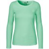 Dámske tričko s dlhým rukávom Neutral - Mentolovo zelená XL