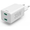 Hama Quick Charger USB-C 35W PD/QC, 2xUSB-C, white 201694