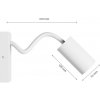 SPECTRUM LED - SQUALLA VARIOSAROUND - nástenné svietidlo GU10 IP20 Ø55x100x410mm 250V - Biele/ s ON/OFF spínačom