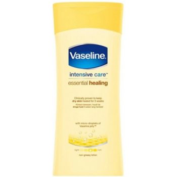 Vaseline Essential Healing telové mlieko hydratačné Intensive Care, With Micro-Droplets Of Vaseline Jelly 400 ml