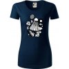Bedmintoňák - Dámske tričko z organickej bavlny Origin (GOTS) - 2XL ( Tmavomodrá (takmer čierna) )