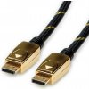 Kábel DisplayPort M/M 1m, 8K@60Hz, DP v1.4, 32.4Gbit/s, čierny, pozl.konektor, Gold
