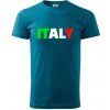 Italy Nápis - Klasické pánske tričko vyššej gramáže - 4XL ( Petrolejová )