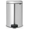 Brabantia Pedálový odpadkový kôš NEWICON 20 l, matná oceľ