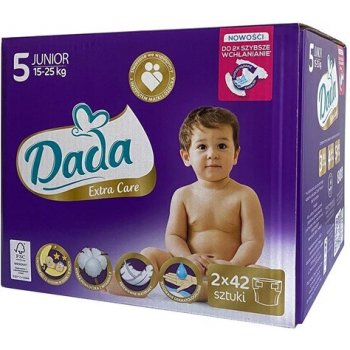 Dada Extra Care 5 JUNIOR BOX 15-25 kg 84 ks od 15,1 € - Heureka.sk