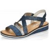 Dámske sandále RIEKER V3663-14 modrá S6 40