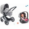 Set skladací kočík trojkombinácia Cybex Landau 3v1 Priam Corolle s multifunkčnými prednými kolesami a vajíčko pre bábiku