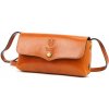 Dámska hnedá kožená crossbody kabelka Florence 72 20 x 10 x 6 cm
