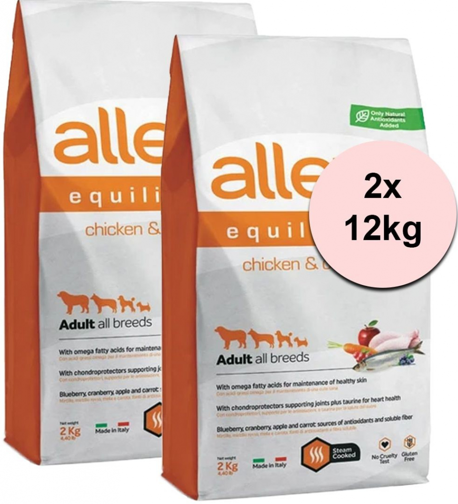 Alleva Equilibrium Sensitive Adult Chicken and Ocean Fish 2 x 12 kg