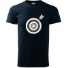 Terč na lukostreľbu - Klasické pánske tričko vyššej gramáže - 3XL ( Tmavomodrá (takmer čierna) )