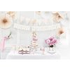 GRL68-008 Party Deco Girlanda Baner JUST MARRIED Biela so zlatým 15x155cm