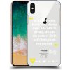 Picasee silikónový prehľadný obal pre Apple iPhone X/XS - Kazma - SVĚT PATŘÍ TĚM, CO SE NEPOSEROU