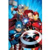 JERRY FABRICS Deka mikroflanel Avengers Heroes 02 Polyester 100/150 cm