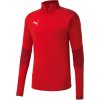 Tričko s dlhým rukávom Puma teamFINAL 21 Training 1 4 Zip Top 65647501 Veľkosť M