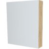 Mereo, Mereo Kúpeľňová zrkadlová skrinka 60 cm, galerka, 1x dvierka ľavá, Multidecor, Dub San remo sand, MER-CN798G61DSAN
