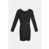 ŠATY KARL LAGERFELD JEANS KLJ LS GLITTER KNIT DRESS BLACK