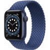 Bomba Nylonový elastický remienok na Apple Watch Farba: Modrá, Veľkosť remienka a ciferníka Apple Watch: M - 125mm (38/40/41mm)