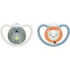Cumlík NUK Perfect Match Air Night FIREFLY/LION 0-6m 2ks box - 0-6m