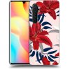 Picasee silikónový čierny obal pre Xiaomi Mi Note 10 Lite - Red Lily