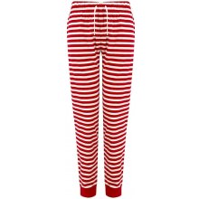 SF Skinnifit Dámske pyžamové nohavice so vzorom Červená biela