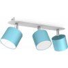 EUlight by MILAGRO Bodové svietidlo Dixie, 3x modré kovové tienidlo, w/ch