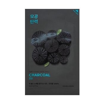 Holika Pure Essence Mask Sheet Charcoal čistiaca plátienková maska s aktívnym uhlím 23 ml