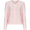 Vila Vesty bez rukávov/Cardigany VILORY O-NECK L/S KNIT Ružová