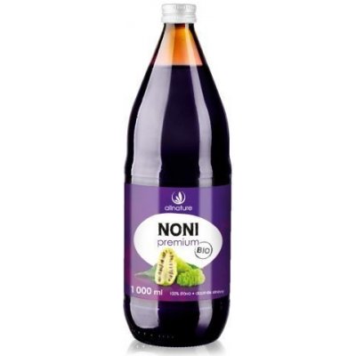 Allnature Noni Premium 100% Bio šťava 1 l