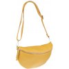 NovaKabelka.sk Reni Grande Senape kožená talianska crossbody kabelka žltá