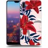 Picasee silikónový čierny obal pre Huawei P20 Pro - Red Lily