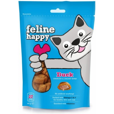 Mark&Chappell Feline Happy Crunchy & Creamy Bites Duck 60 g