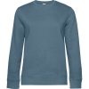 B&C Mikina B&C QUEEN Crew Neck, dámská COT01W01Qx5705-nordic blue 2XL Modrá nordic