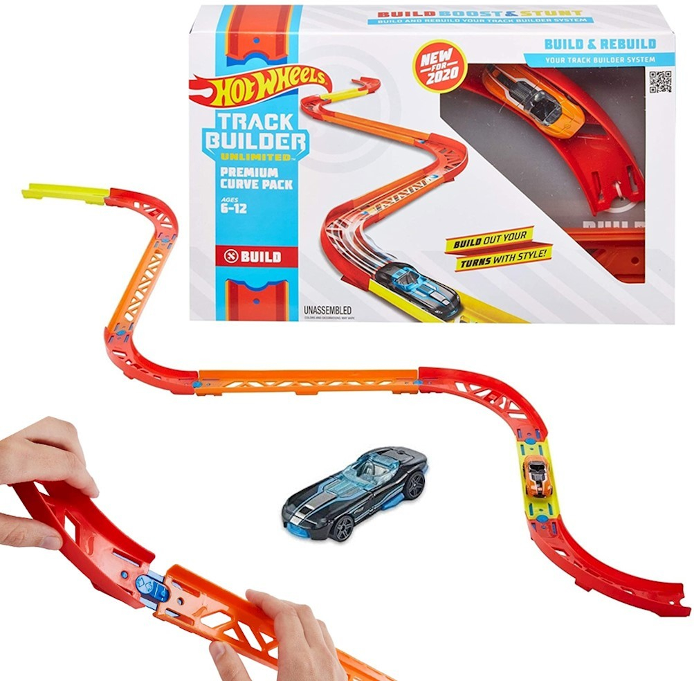 Hot Wheels Track Builder Set pre staviteľov zákruty GLC88