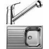 Blanco SET 04-B 25 TIPO 45 S COMPACT PŘÍRODNÍ LESK + DARAS-S CHROM