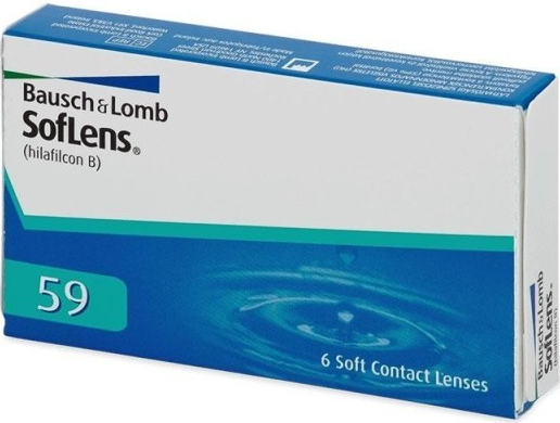 Bausch & Lomb SofLens 59 Mesačné kontaktné šošovky 6 šošoviek